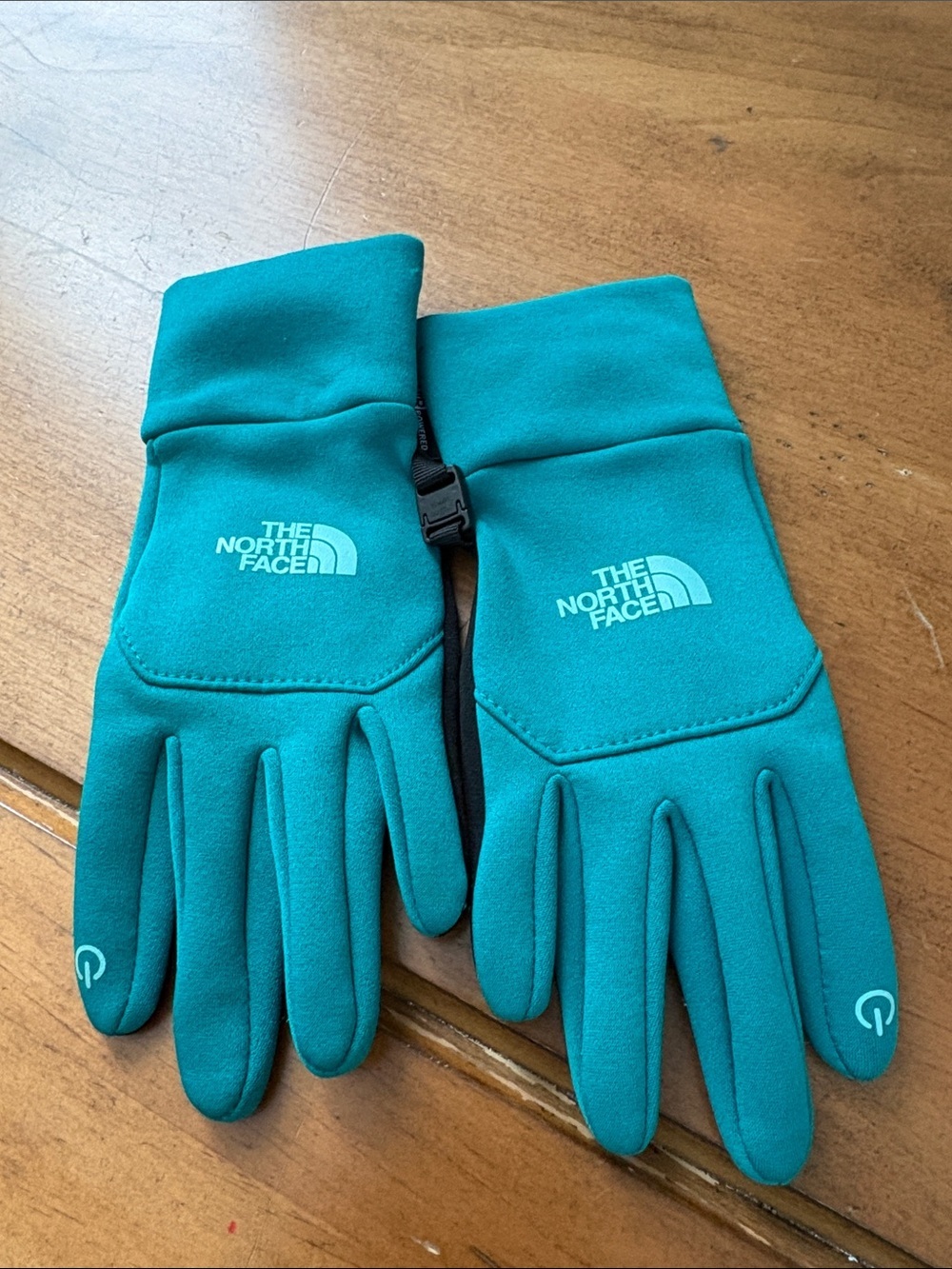 The North Face Teal Tech Gloves Size XS